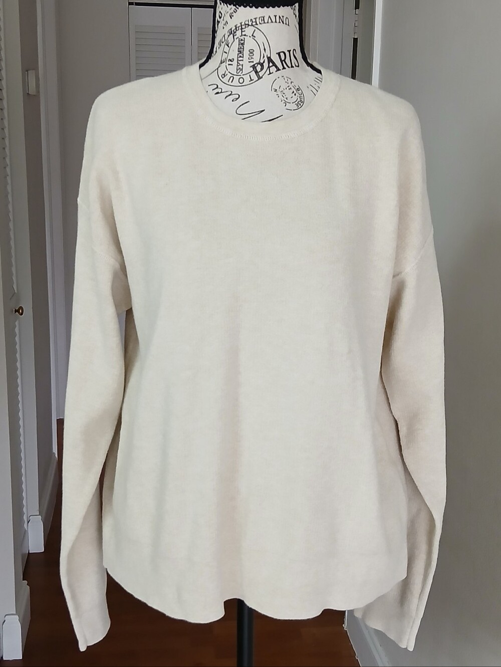 NAADAM cashmere‎ cotton Crewneck Women's Sweater in Cream